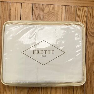 Frette Pioggia Embroidery King Sheet Set